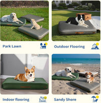 Medium Dog Outdoor Removable And Washable Inflatable Waterproof And Non-slip Dog Bed Summer Pet Travel Mat