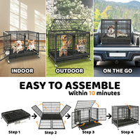 42" Stackable Dog Crate 43T+WHLP02