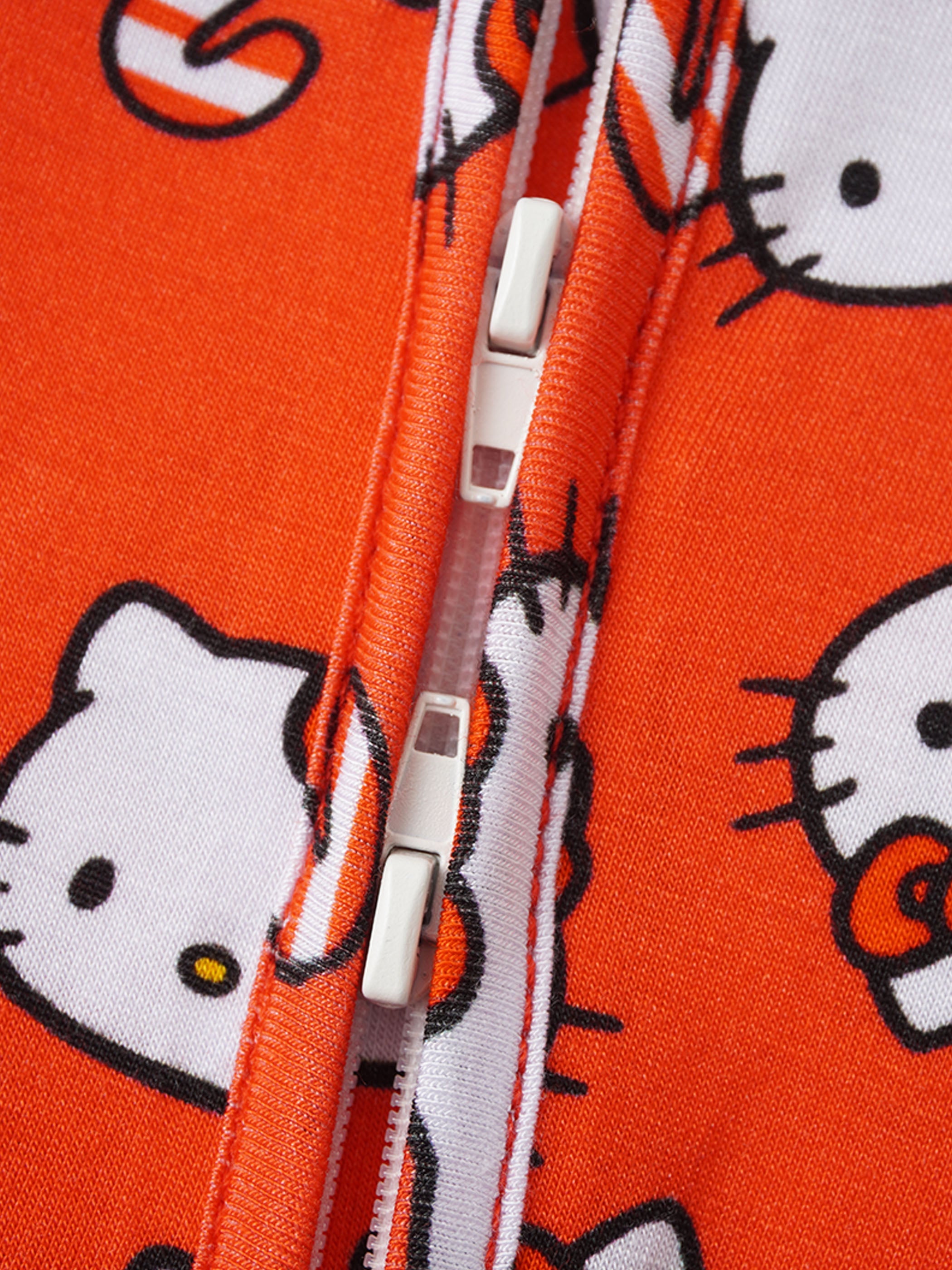 PoshTOT Sanrio Hello Kitty Red Bamboo Baby Convertible Zippy Romper