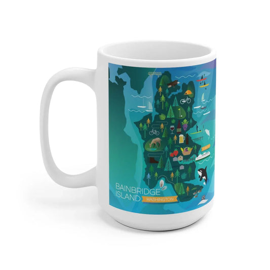 BAINBRIDGE ISLAND 11 OZ OR 15 OZ CERAMIC MUG - BIG FRENCHIES