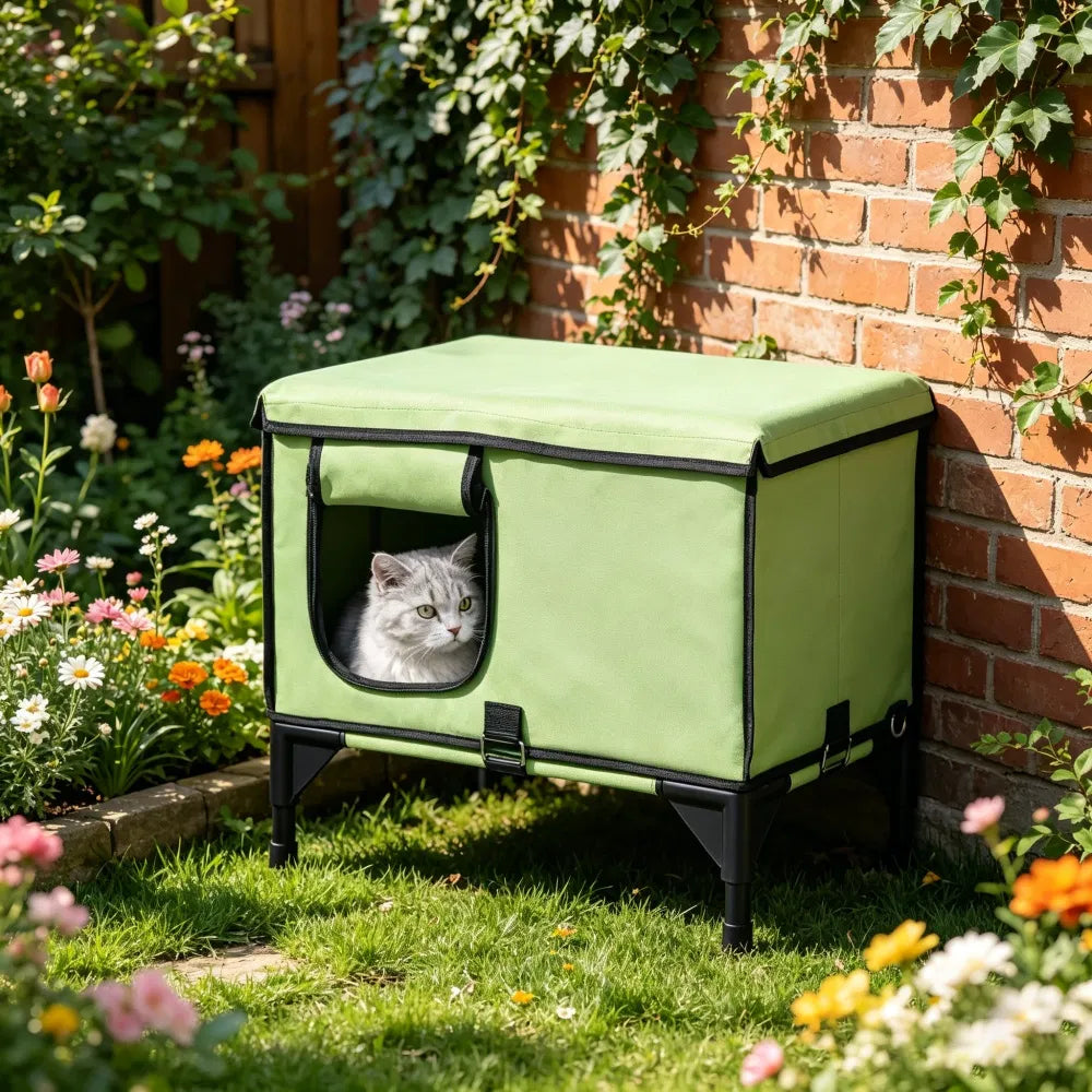 Elevated Heated Cat House