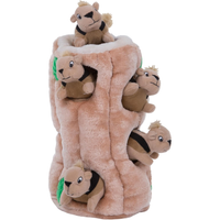 Squirrel Dog Toy Interactive 2in1 Plush Puzzle With 6 Squeaky Removable Squirrels