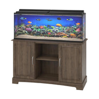 Alta Vista 50 - 75 Gallon Aquarium Stand, Rustic Oak - BIG FRENCHIES