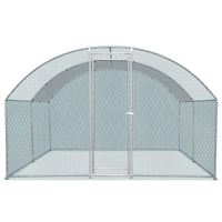 13 x 10 ft Large Metal Chicken Coop, Walk-in Poultry Cage Chicken Hen Run House with Waterproof Cover, Rabbits Cats Dogs