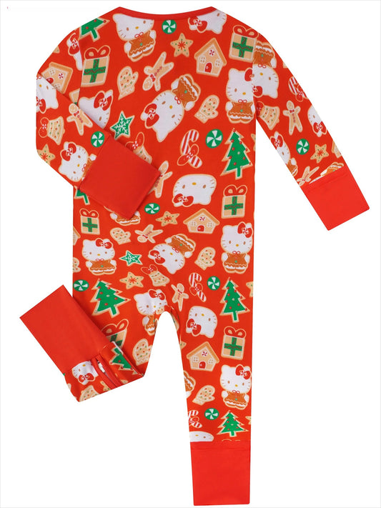 PoshTOT Sanrio Hello Kitty Christmas Bamboo Baby Convertible Zippy Romper
