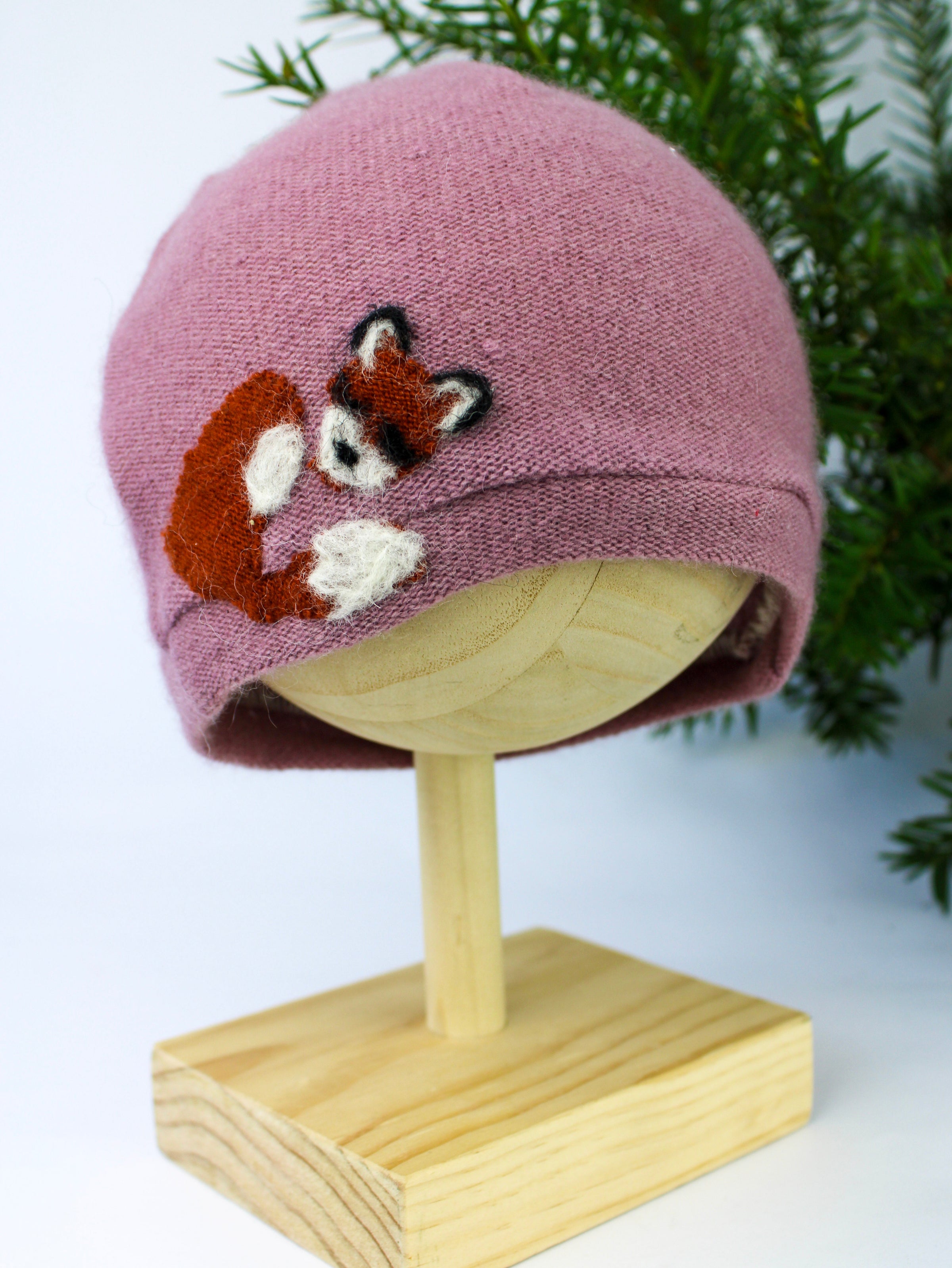 Sleeping Fox Cashmere Hat - Child - BIG FRENCHIES