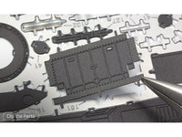 Model Kit 1989 Batmobile Black "Batman" (1989) Movie (Challenging Difficulty) Steel Model by Metal Earth