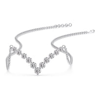 Round Graduated V-Necklace