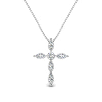1 Ct. Marquise Diamond Cross Pendant