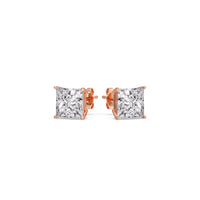 Princess-Cut Diamond Solitaire Stud Earrings (1 - 10ct | GIA & IGI Certified)