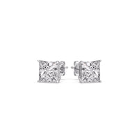 Princess-Cut Diamond Solitaire Stud Earrings (1 - 10ct | GIA & IGI Certified)