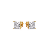 Princess-Cut Diamond Solitaire Stud Earrings (1 - 10ct | GIA & IGI Certified)