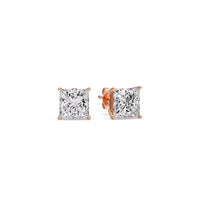 Princess-Cut Diamond Solitaire Stud Earrings (1 - 10ct | GIA & IGI Certified)