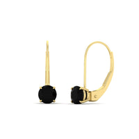 1 Carat Round Diamond Lever Back Earrings
