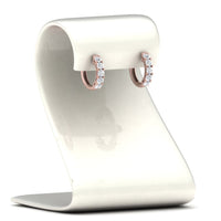 1 Carat Sparkle Five Stone Hoop Earrings
