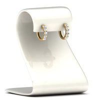 1 Carat Sparkle Five Stone Hoop Earrings