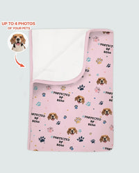 Custom Dog Pattern Bamboo Blanket