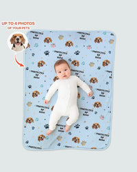 Custom Dog Pattern Bamboo Blanket