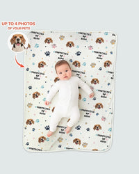 Custom Dog Pattern Bamboo Blanket