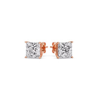 Princess-Cut Diamond Solitaire Stud Earrings (1 - 10ct | GIA & IGI Certified)