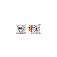 Princess-Cut Diamond Solitaire Stud Earrings (1 - 10ct | GIA & IGI Certified)