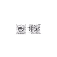 Princess-Cut Diamond Solitaire Stud Earrings (1 - 10ct | GIA & IGI Certified)