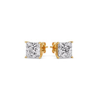 Princess-Cut Diamond Solitaire Stud Earrings (1 - 10ct | GIA & IGI Certified)