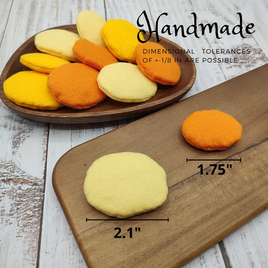 Baked slice potatoes, roasted sweet potato play food - BIG FRENCHIES