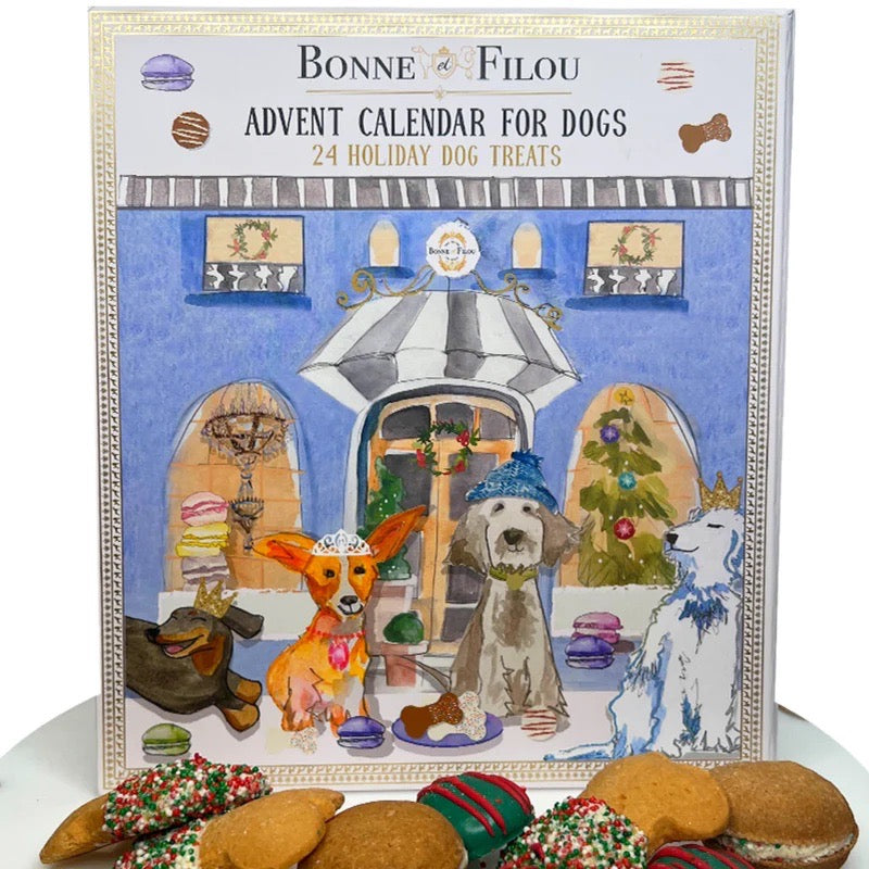 Dog Treats Advent Calendar - 24 Holiday Treats for Dogs - BIG FRENCHIES