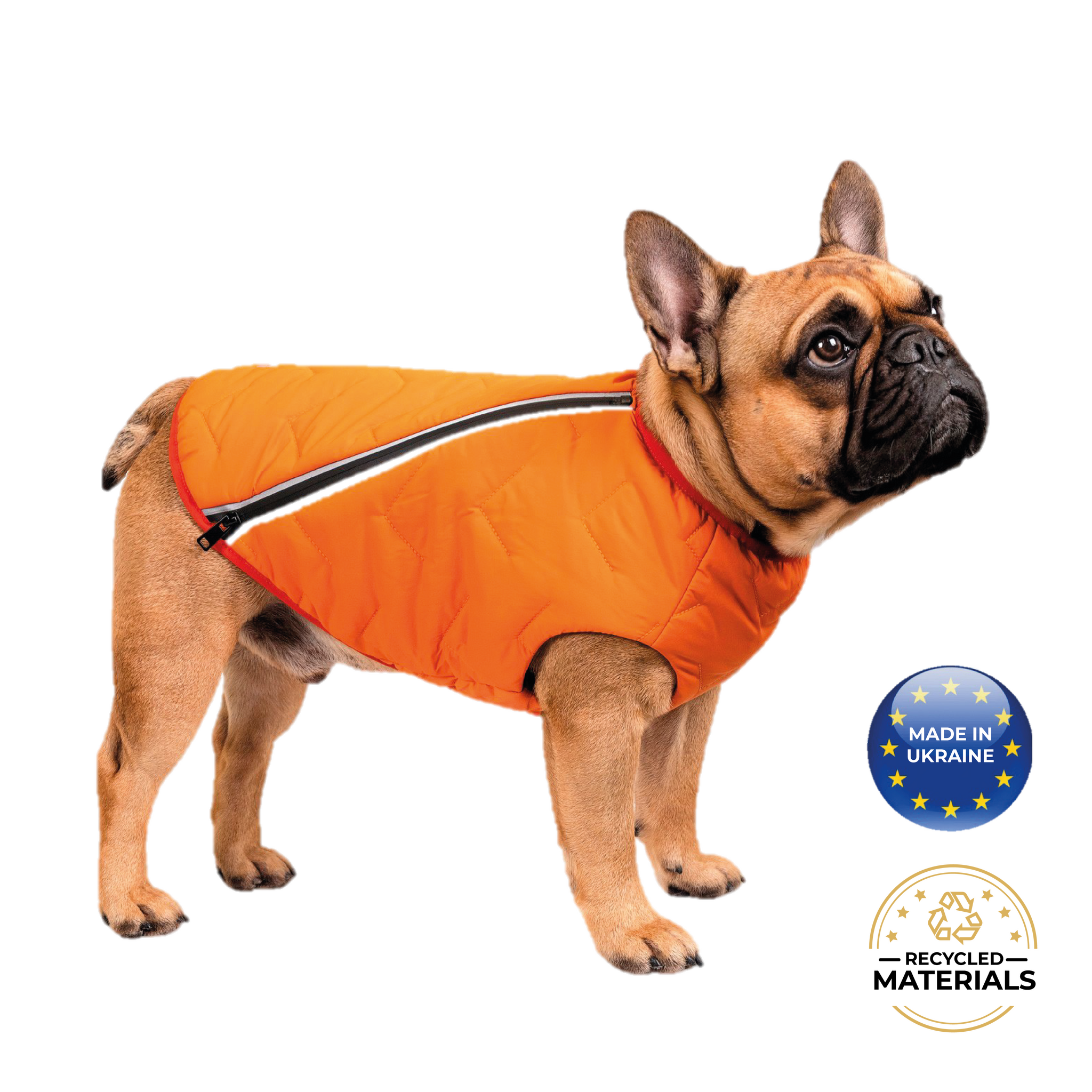 Sustainable Eco-Friendly Dog Jacket / Vest - Made in Ukraine - BIG FRENCHIES