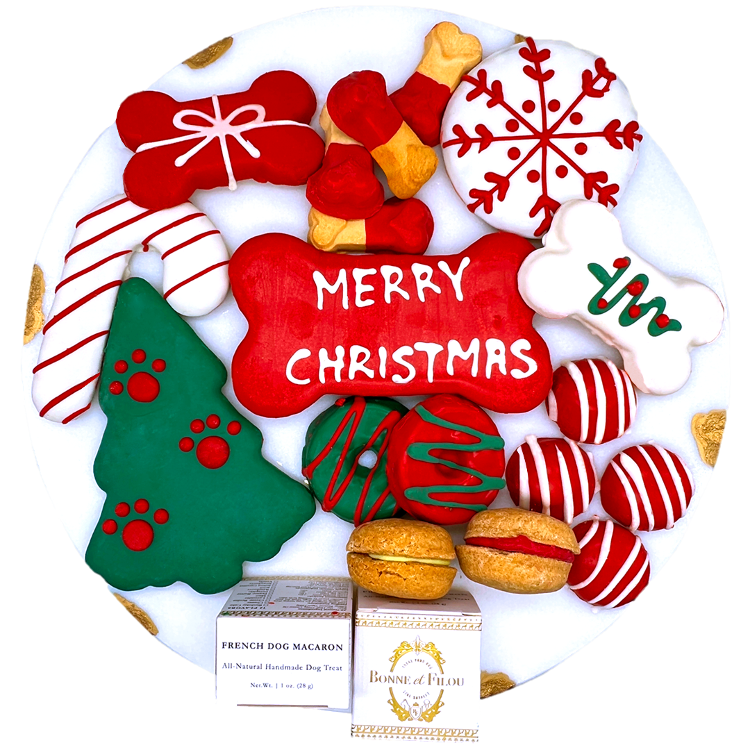 Christmas Themed Dog Treats Gift Box - BIG FRENCHIES