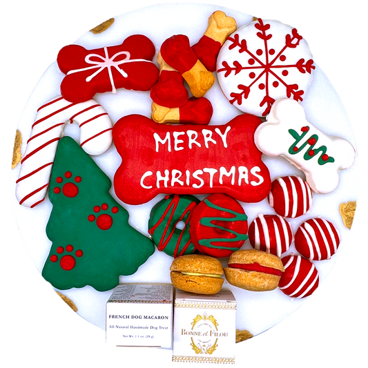 Christmas Themed Dog Treats Gift Box - BIG FRENCHIES