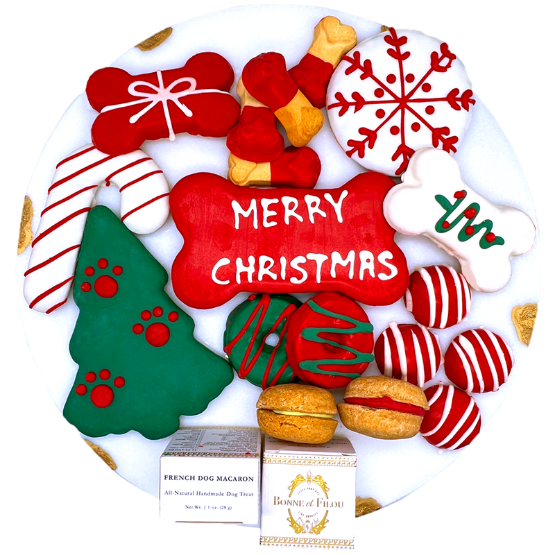 Christmas Themed Dog Treats Gift Box - BIG FRENCHIES