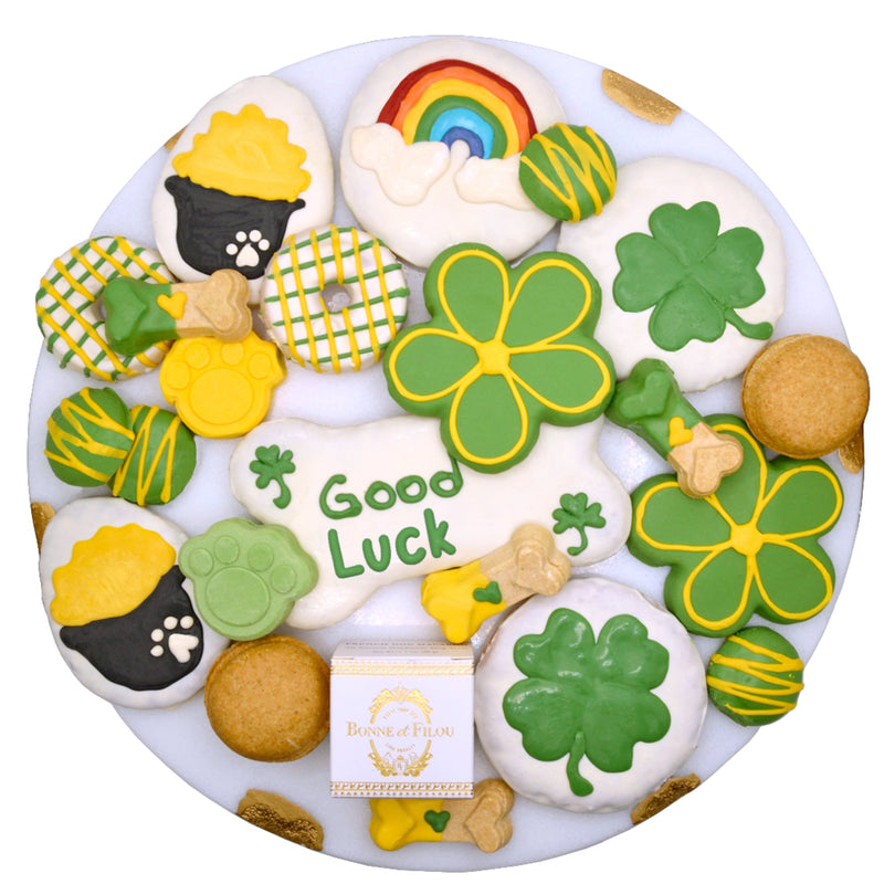 Good Luck Themed Dog Treats Gift Box - BIG FRENCHIES