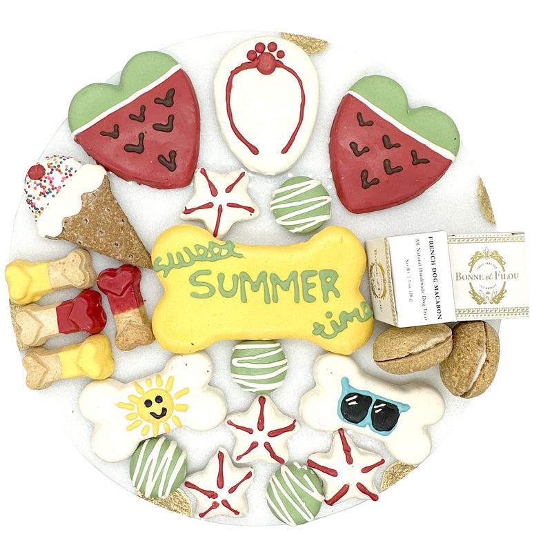 Summer Themed Dog Treats Gift Box - BIG FRENCHIES