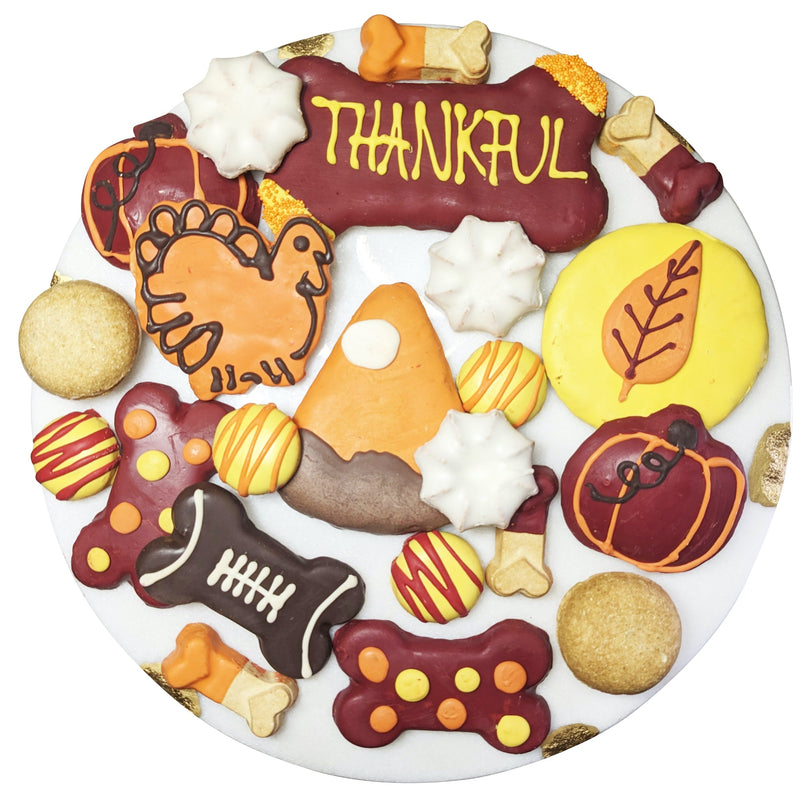 Thankful Themed Dog Treats Gift Box - BIG FRENCHIES