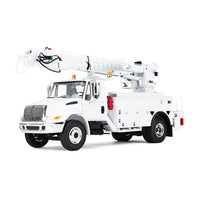 International DuraStar Truck with Digger Derrick Body "Altec" White 1/34 Diecast Model by First Gear