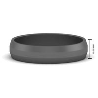 Wedding Band Beveled Edge Matte