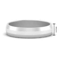 Wedding Band Beveled Edge Matte