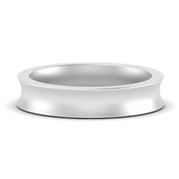 4 mm Comfort Fit Concave Mens Band