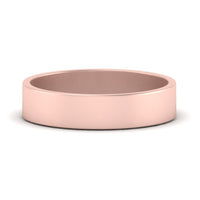 5 mm Flat Gold Wedding Band