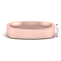 Square Comfort Fit Mens Wedding Band