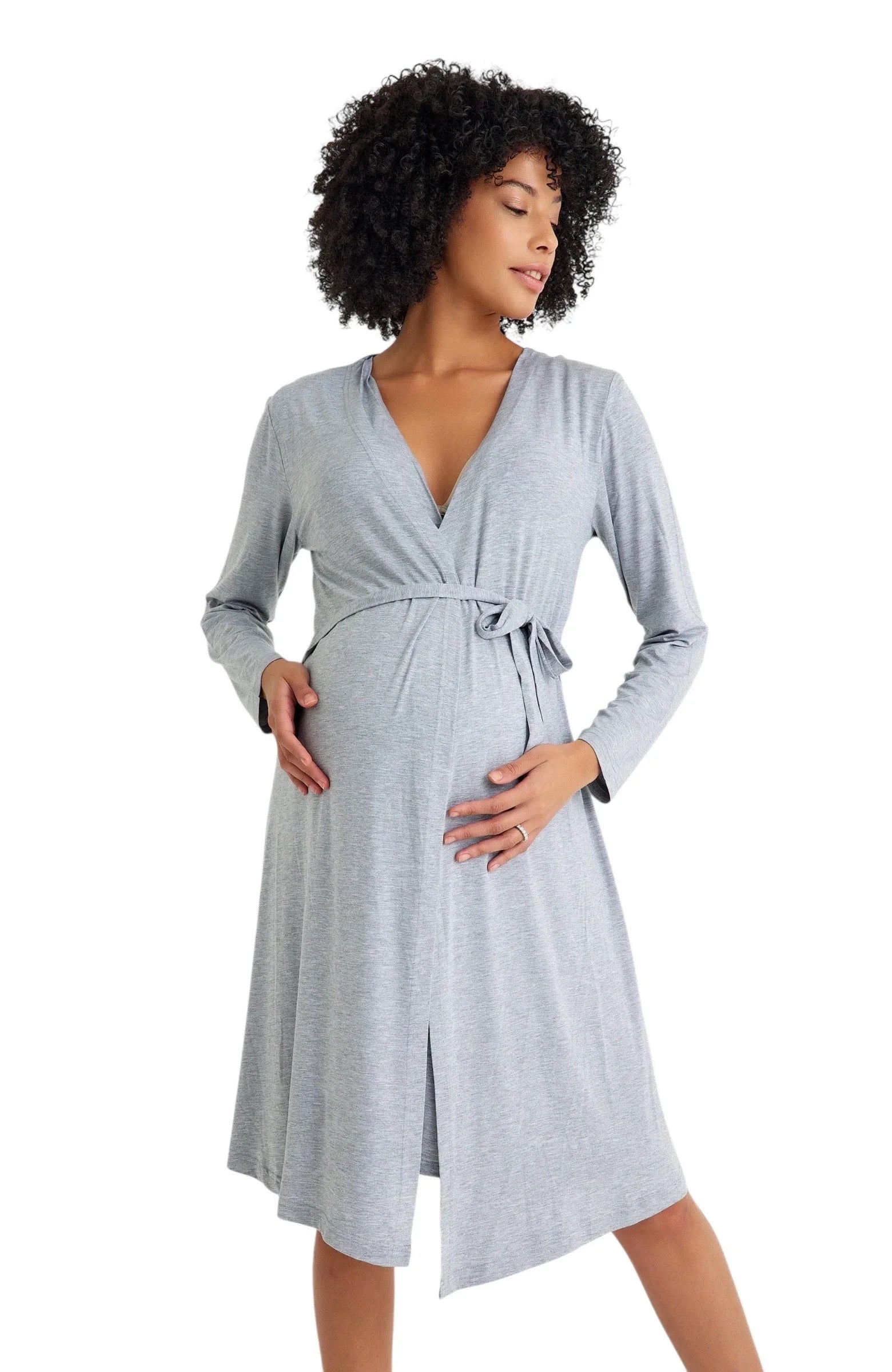 Sleep Well Maternity/Nursing Nightgown & Robe Set - BIG FRENCHIES