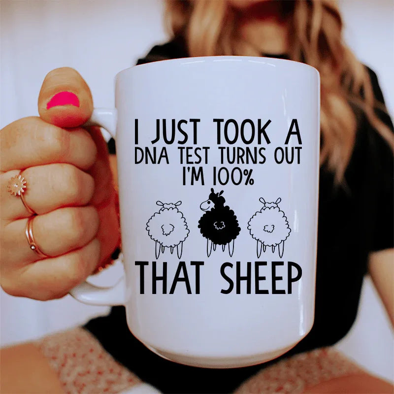 100% That Sheep Ceramic Mug 15 oz - BIG FRENCHIES