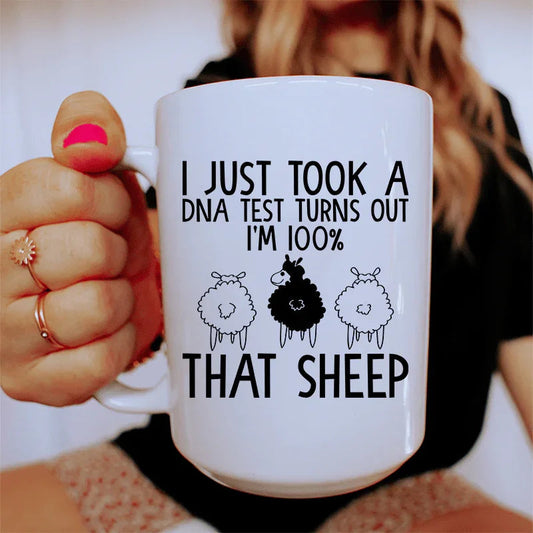 100% That Sheep Ceramic Mug 15 oz - BIG FRENCHIES