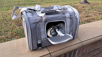 Mr. Peanut's Monterey Series Airline Compliant Horizontal Backpack Pet Carrier - BIG FRENCHIES