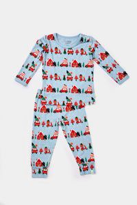Long Sleeve Pajama Set - Christmas Town