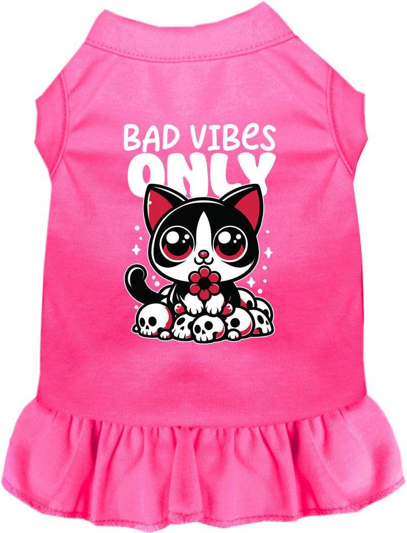 Bad Vibes Only Pet Dress-Pet Apparel-BIG FRENCHIES-As You Wish Apparel