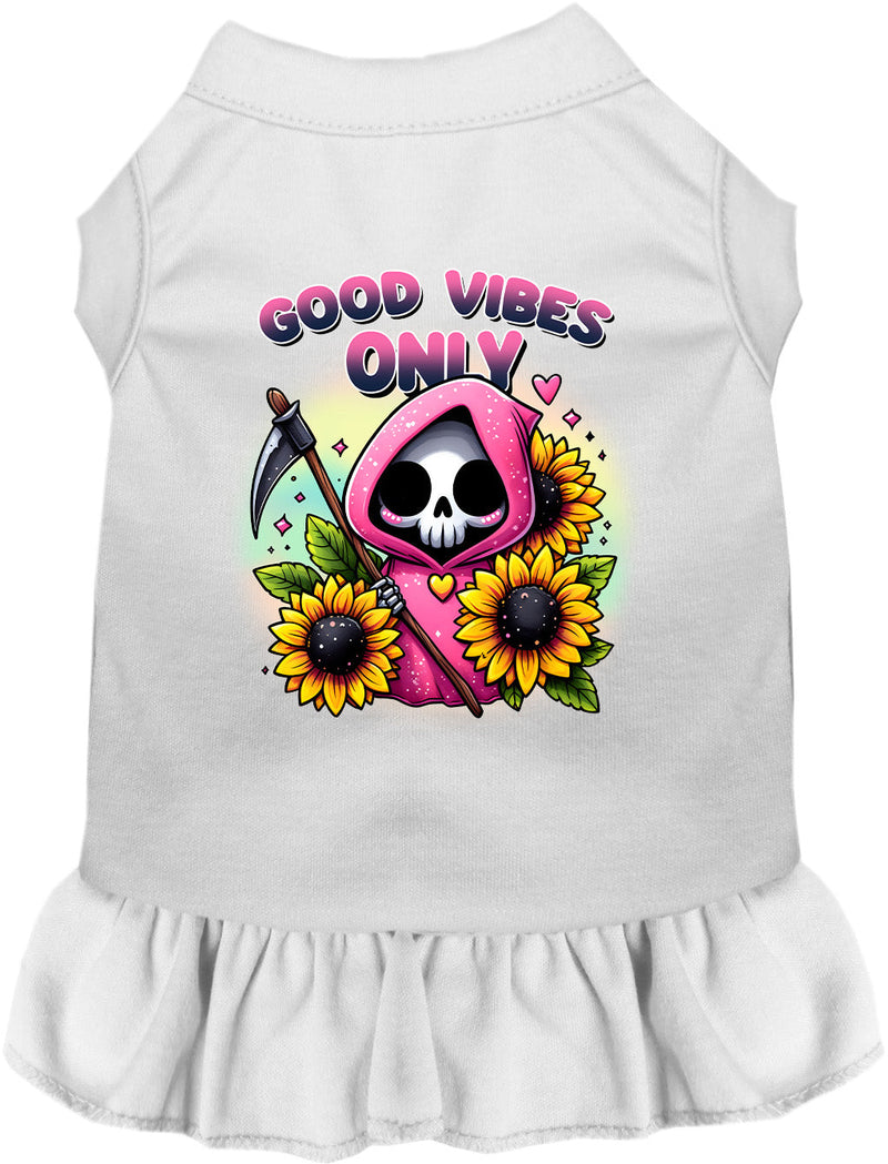 Sun Flowers and Scythes Pet Dress-Pet Apparel-BIG FRENCHIES-As You Wish Apparel
