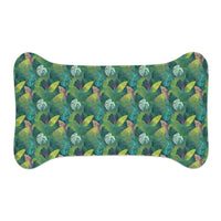 Emerald Canopy Pattern of Tropical Leaves - Pet Feeding Mat Pet Ze